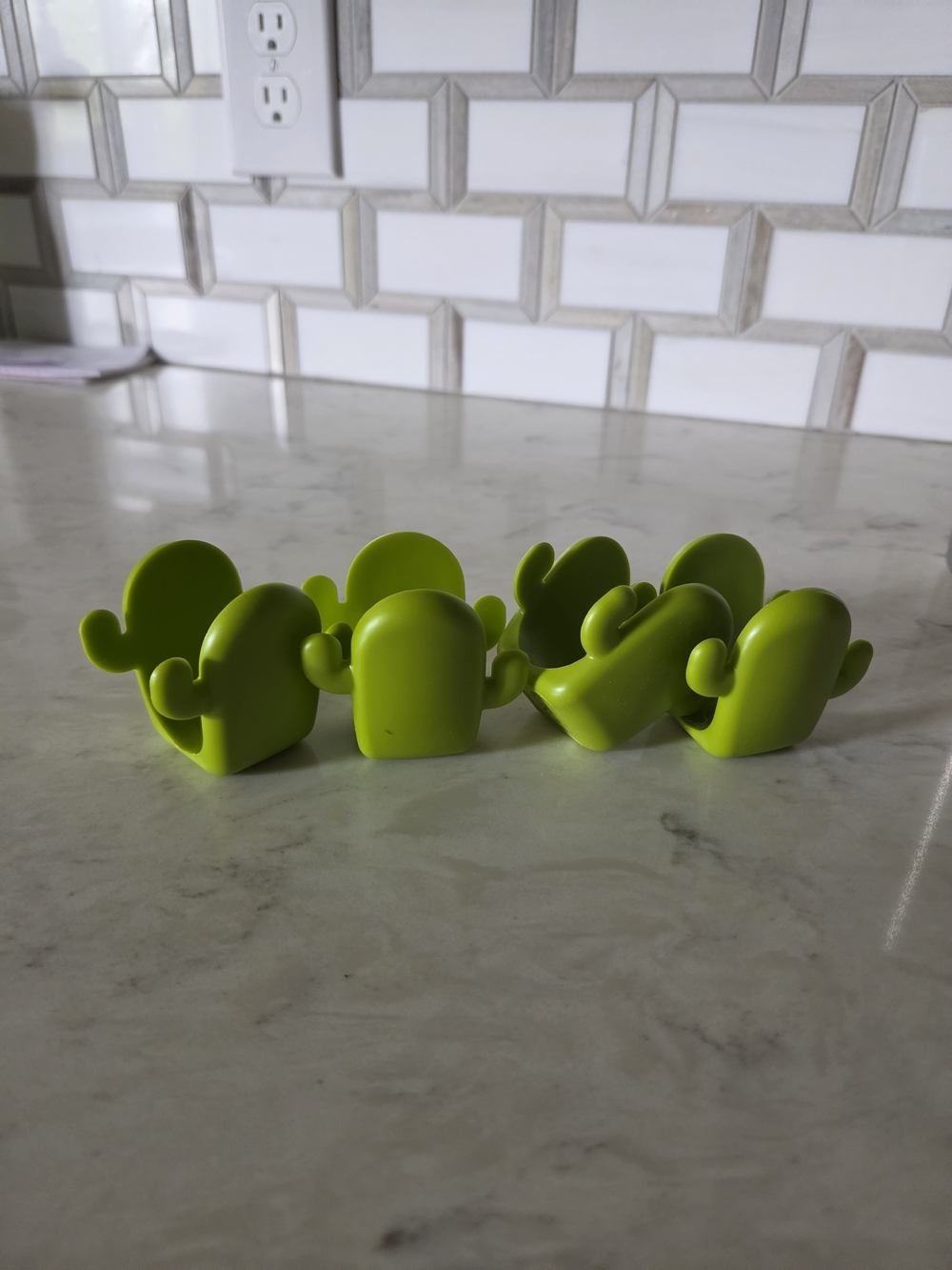 Lime Green Cactus Taco Holders - Set of 4